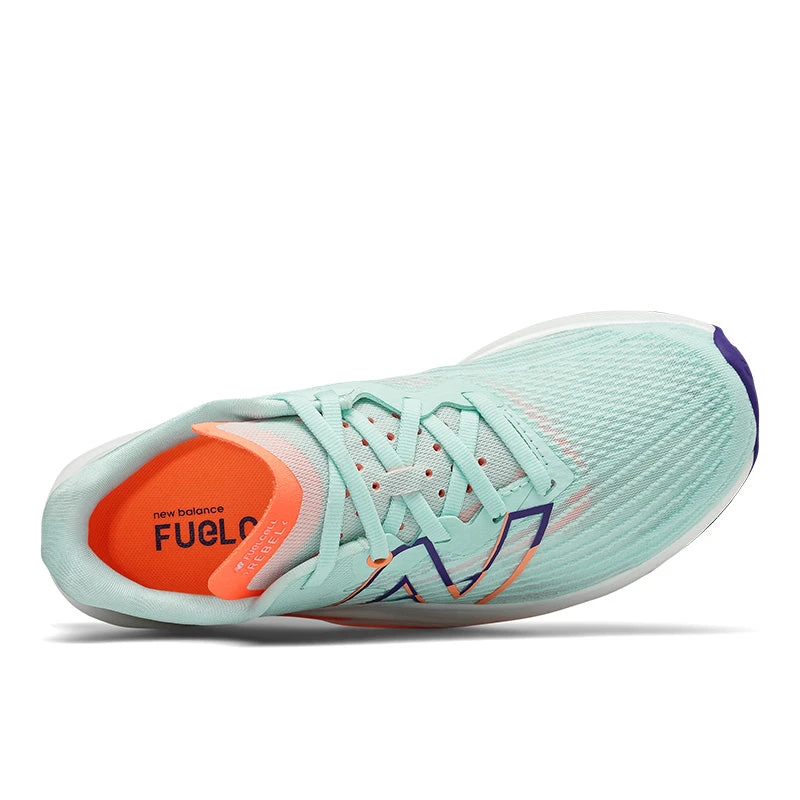 New Balance Women's Fuel Cell Rebel V2 Running Shoe - White Mint/Citrus Punch Shoes 3 New Balance Women's Fuel Cell Rebel V2 Running Shoe - White Mint/Citrus Punch Shoes