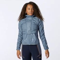 New Balance Women's PMV 3-in-1 Portable Jacket - Ocean Grey Jackets & Vests