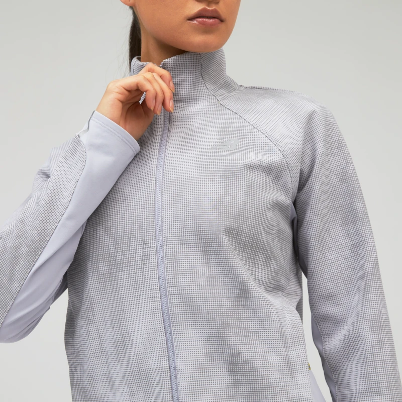 New Balance Women's Reflective Impact Run Winter Jacket - Whisper Grey 2 New Balance Women's Reflective Impact Run Winter Jacket - Whisper Grey