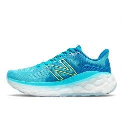 New Balance Women's More V3 Running Shoe - Virtual Sky/Bleached Lime Glo