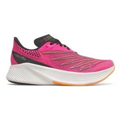 New Balance Women's FuelCell RC Elite V2 Running Shoe - Pink Glo/Garnet - Regular (B) Shoes