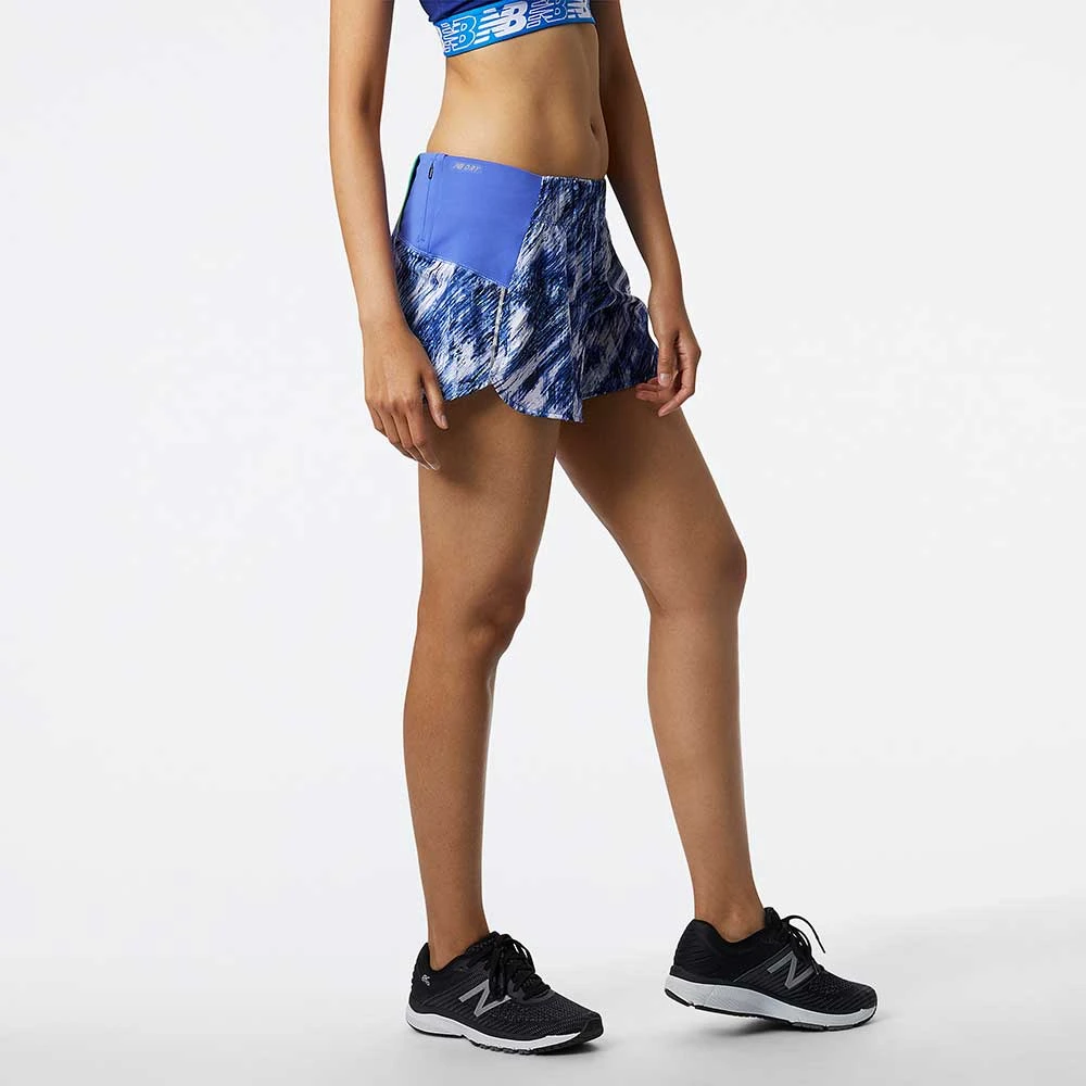 New Balance Women's Printed Impact Run 3in Short - Libra 2 New Balance Women's Printed Impact Run 3in Short - Libra