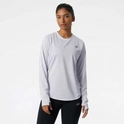 New Balance Tops Women's She Runs GR Skyline Accelerate Long Sleeve - Libra/Pink Ombre