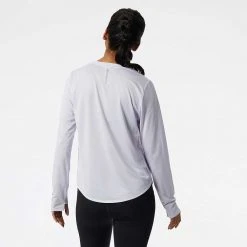 New Balance Tops Women's She Runs GR Skyline Accelerate Long Sleeve - Libra/Pink Ombre
