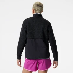 New Balance Women's Q Speed Sherpa Anorak - Black Tops