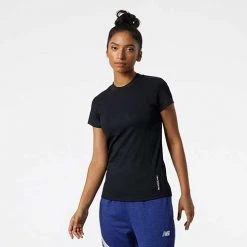 New Balance Tops Women's Transform Perfect Rib Tee - Black