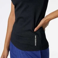 New Balance Tops Women's Transform Perfect Rib Tee - Black 7 New Balance Tops Women's Transform Perfect Rib Tee - Black