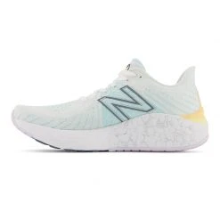 New Balance Women's Fresh Foam X Vongo V5 Running Shoe - White/Light Mango