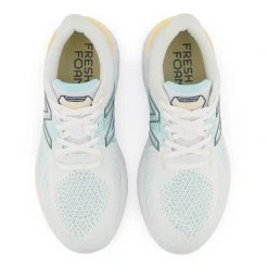 New Balance Women's Fresh Foam X Vongo V5 Running Shoe - White/Light Mango