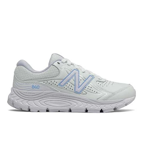 New Balance Women's W840v3 Walking Shoe- White/Silent Grey 1 New Balance Women's W840v3 Walking Shoe- White/Silent Grey