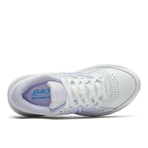 New Balance Women's W840v3 Walking Shoe- White/Silent Grey 3 New Balance Women's W840v3 Walking Shoe- White/Silent Grey