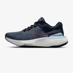 Nike Women's ZoomX Invincible 2 Running Shoe- Dk Marina Blue/Black/Plum Fog - Regular (B) Shoes