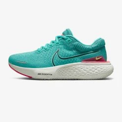 Nike Shoes Women's ZoomX Invincible 2 Flyknit 2 Running Shoe- Washed Teal/Black/Pink Prime - Regular (B)