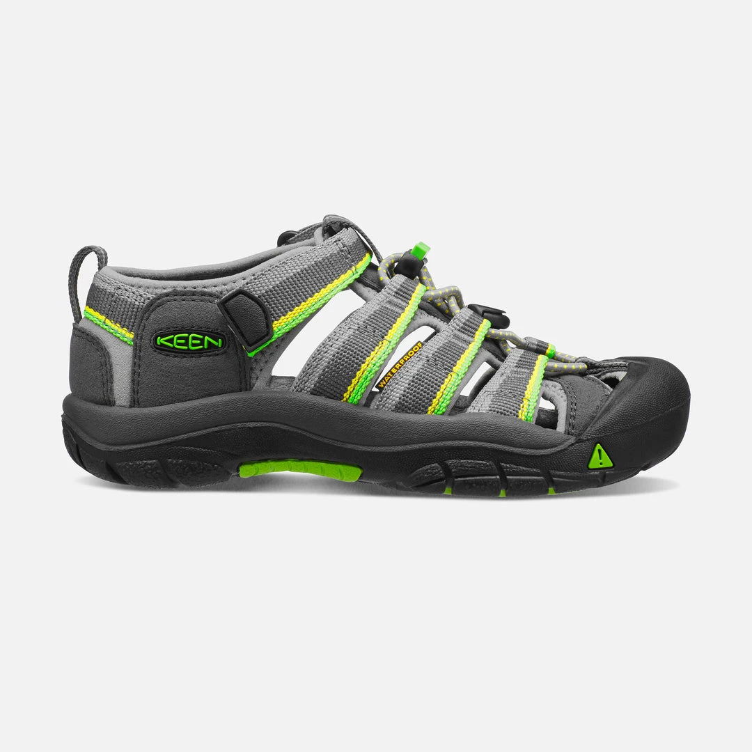 KEEN Big Kids' Newport H2 Sandal - Racer Grey 1 KEEN Big Kids' Newport H2 Sandal - Racer Grey