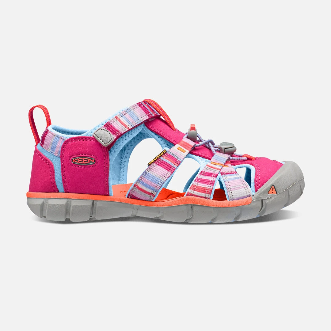 KEEN Youth Big Kids' Seacamp II CNX Sandal - Bright Rose/Raya 1 KEEN Youth Big Kids' Seacamp II CNX Sandal - Bright Rose/Raya