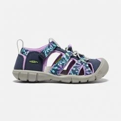 KEEN Little Kids' Seacamp II CNX Sandal - Black Iris/African Violet Youth