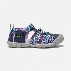 KEEN Big Kids' Seacamp II CNX Sandal - Black Iris/African Violet