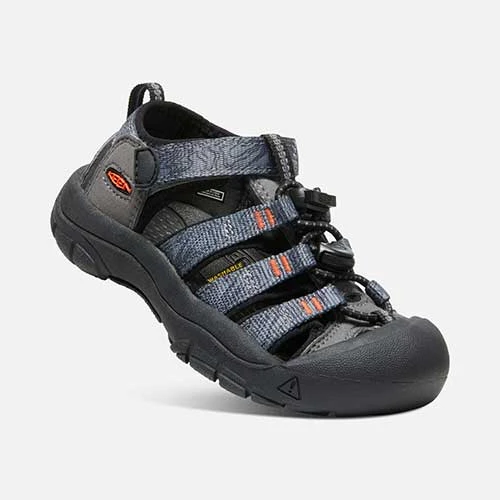 KEEN Youth Little Kids' Newport H2 Sandal - Steel Grey/Black 2 KEEN Youth Little Kids' Newport H2 Sandal - Steel Grey/Black