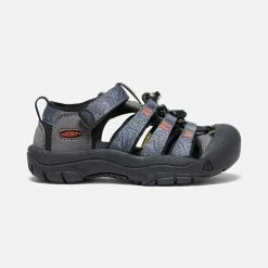 KEEN Youth Little Kids' Newport H2 Sandal - Steel Grey/Black