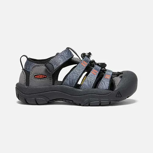 KEEN Youth Little Kids' Newport H2 Sandal - Steel Grey/Black 1 KEEN Youth Little Kids' Newport H2 Sandal - Steel Grey/Black