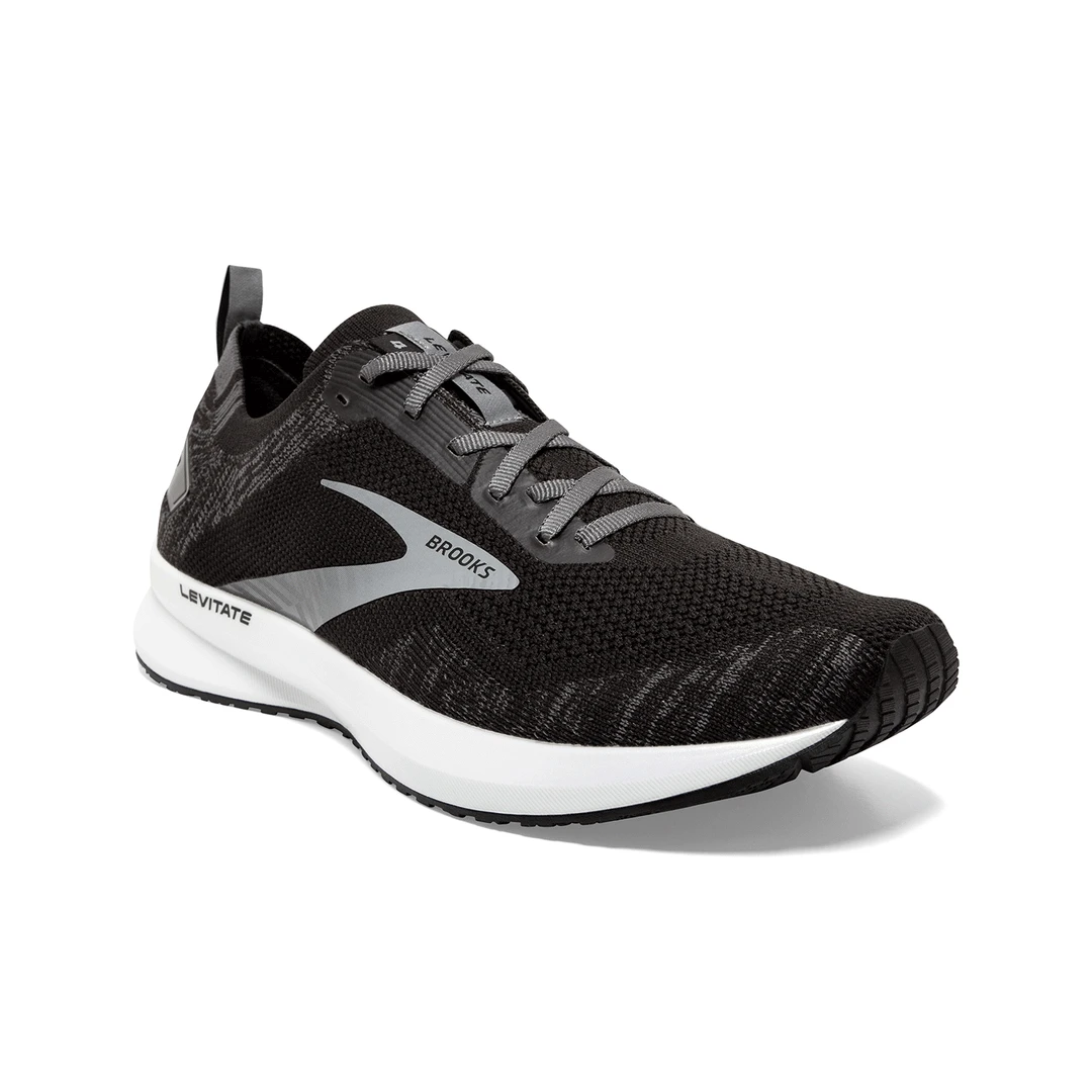 Brooks Men's Levitate 4 Running Shoe - Black/Blackened Pearl/White - Regular (D) 2 Brooks Men's Levitate 4 Running Shoe - Black/Blackened Pearl/White - Regular (D)