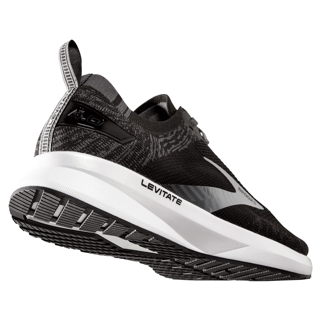 Brooks Men's Levitate 4 Running Shoe - Black/Blackened Pearl/White - Regular (D) 3 Brooks Men's Levitate 4 Running Shoe - Black/Blackened Pearl/White - Regular (D)