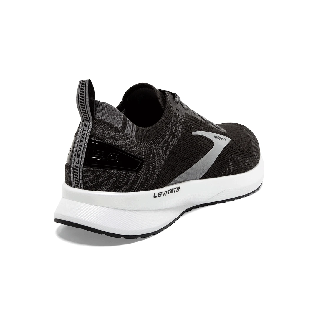 Brooks Men's Levitate 4 Running Shoe - Black/Blackened Pearl/White - Regular (D) 4 Brooks Men's Levitate 4 Running Shoe - Black/Blackened Pearl/White - Regular (D)