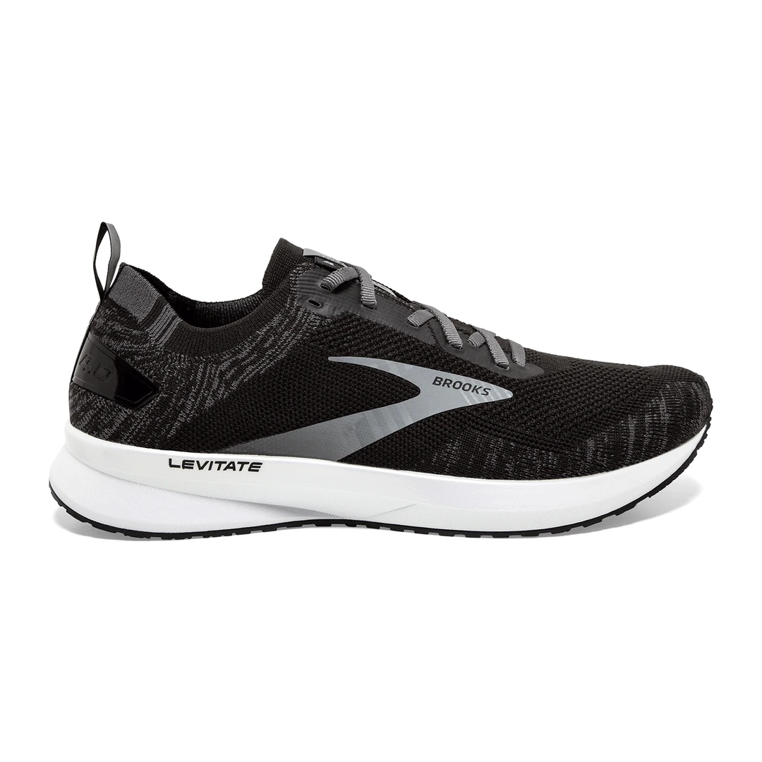 Brooks Men's Levitate 4 Running Shoe - Black/Blackened Pearl/White - Regular (D) 1 Brooks Men's Levitate 4 Running Shoe - Black/Blackened Pearl/White - Regular (D)