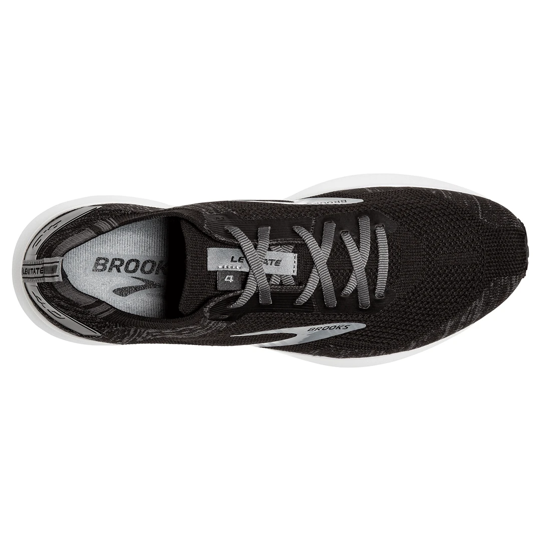 Brooks Men's Levitate 4 Running Shoe - Black/Blackened Pearl/White - Regular (D) 6 Brooks Men's Levitate 4 Running Shoe - Black/Blackened Pearl/White - Regular (D)
