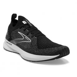 Brooks Women's Levitate StealthFit 5 Running Shoe- Black/Grey/White - Regular (B)