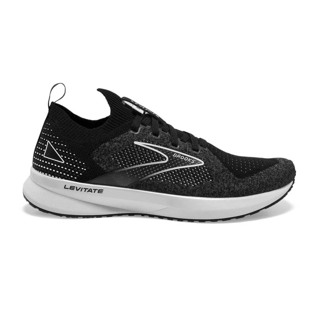 Brooks Women's Levitate StealthFit 5 Running Shoe- Black/Grey/White - Regular (B) 1 Brooks Women's Levitate StealthFit 5 Running Shoe- Black/Grey/White - Regular (B)