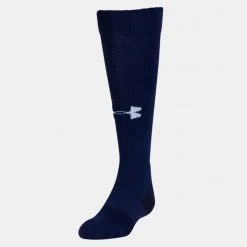 Under Armour Kids' UA Over-The-Calf Team Sock - Midnight Navy/White