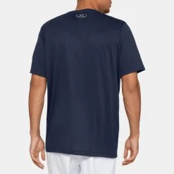 Under Armour Men's UA Locker 2.0 Short Sleeve Shirt - Midnight Navy/Metallic Silver