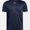 Under Armour Youth UA Locker T-Shirt - Midnight Navy/Metallic Silver