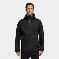 Adidas Men's Icon Anorak Jacket - Black Men's Soccer Training Apparel