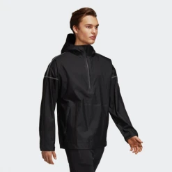 Adidas Men's Icon Anorak Jacket - Black Men's Soccer Training Apparel
