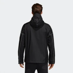 Adidas Men's Icon Anorak Jacket - Black Men's Soccer Training Apparel