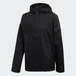 Adidas Men's Icon Anorak Jacket - Black Men's Soccer Training Apparel