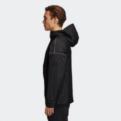 Adidas Men's Icon Anorak Jacket - Black Men's Soccer Training Apparel