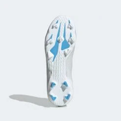 Adidas JR X Speedflow .3 Laceless Firm Ground Soccer Shoe - White/Legacy Indigo 11 Adidas JR X Speedflow .3 Laceless Firm Ground Soccer Shoe - White/Legacy Indigo