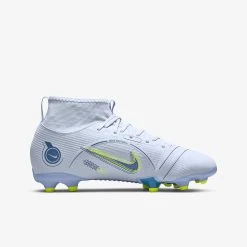 Nike JR Superfly 8 Academy FG/MG - Football Grey/Blackened Blue