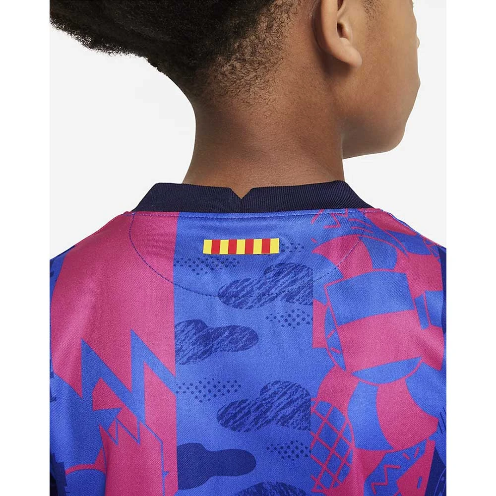 Nike Fanwear Youth FC Barcelona 2021/22 Stadium 3rd Jersey - Hyper Royal/Varsity Maize 2 Nike Fanwear Youth FC Barcelona 2021/22 Stadium 3rd Jersey - Hyper Royal/Varsity Maize
