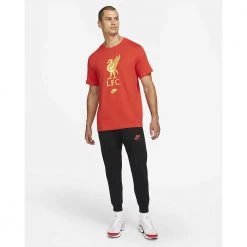 Nike Men's Liverpool FC Future Crest T - Rush Red/Chrome Yellow Fanwear