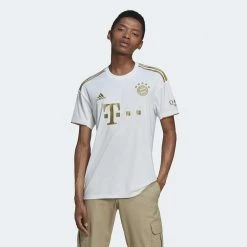 Adidas Fanwear Men's FC Bayern 2022/2023 Away Jersey - White/Gold