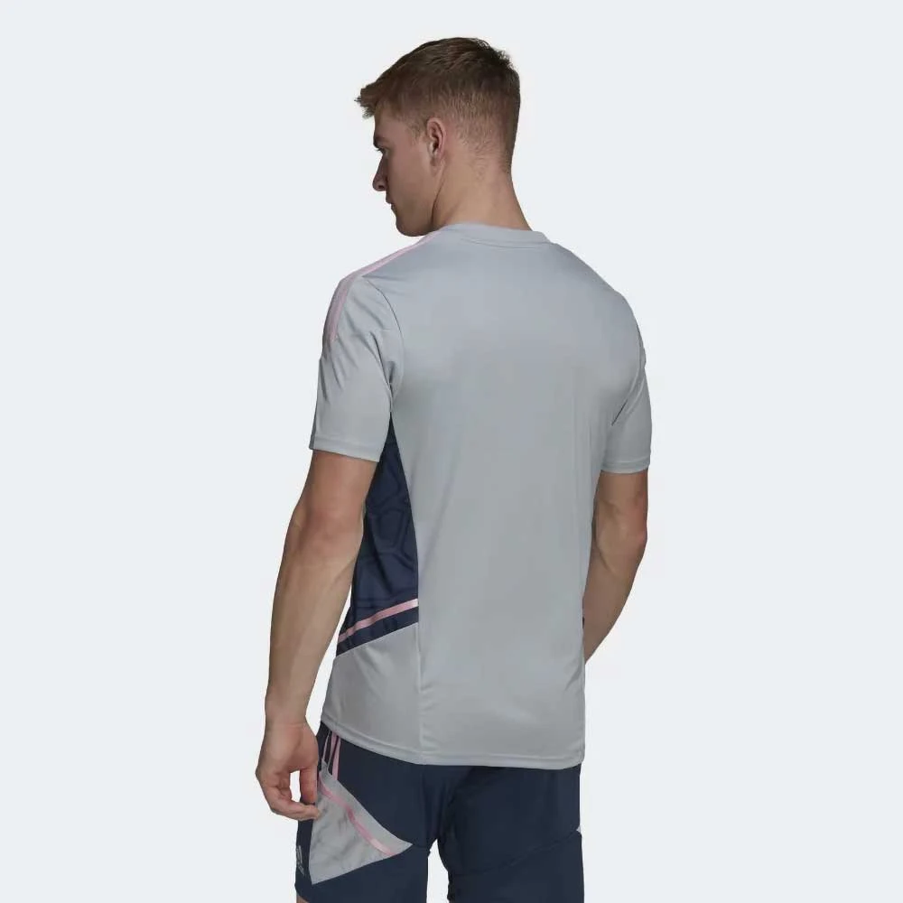 Adidas Fanwear Men's Arsenal FC 22/23 Training Jersey - Clear Onix 4 Adidas Fanwear Men's Arsenal FC 22/23 Training Jersey - Clear Onix