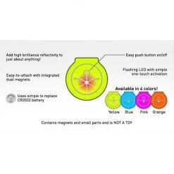 Amphipod Flash Dot Mini LED 2-Pack Lights - Pink Safety