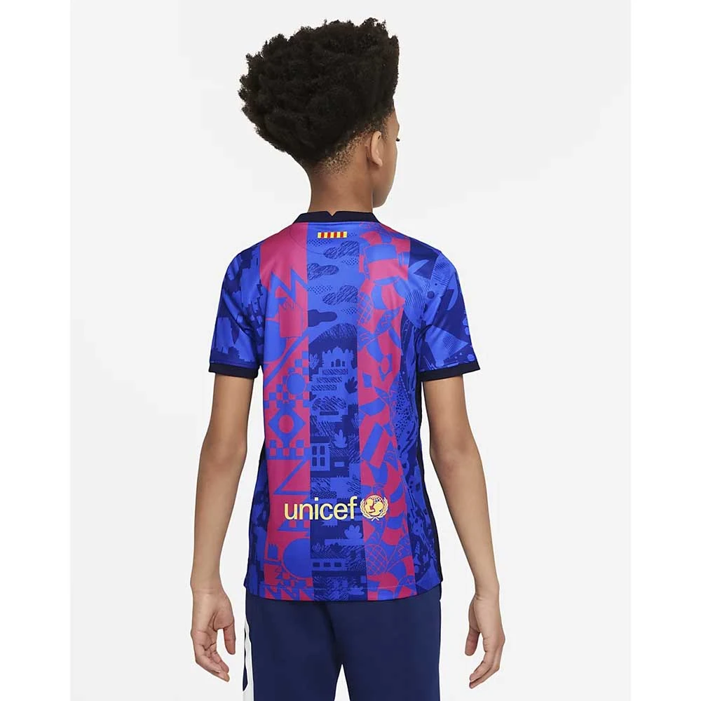 Nike Fanwear Youth FC Barcelona 2021/22 Stadium 3rd Jersey - Hyper Royal/Varsity Maize 3 Nike Fanwear Youth FC Barcelona 2021/22 Stadium 3rd Jersey - Hyper Royal/Varsity Maize