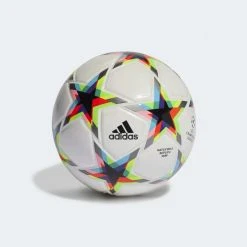 Adidas Balls UCL Mini Soccer Ball- White/Silver Met/Bright Cyan