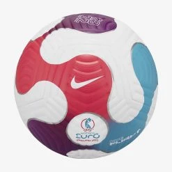 UEFA Nike Flight Soccer Ball- White/Racer Pink/Blue