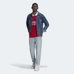 Adidas Men's Arsenal 22/23 Home Long Sleeve Jersey - Scarlet/White Fanwear